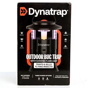 2026 Dynatrap Outdoor Bug Trap with Flickering Flame Light Solar Plug Cordless